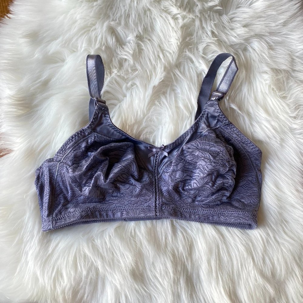 Bali Gray Unlined Underwire Plus Size Bra